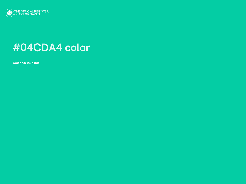 #04CDA4 color image