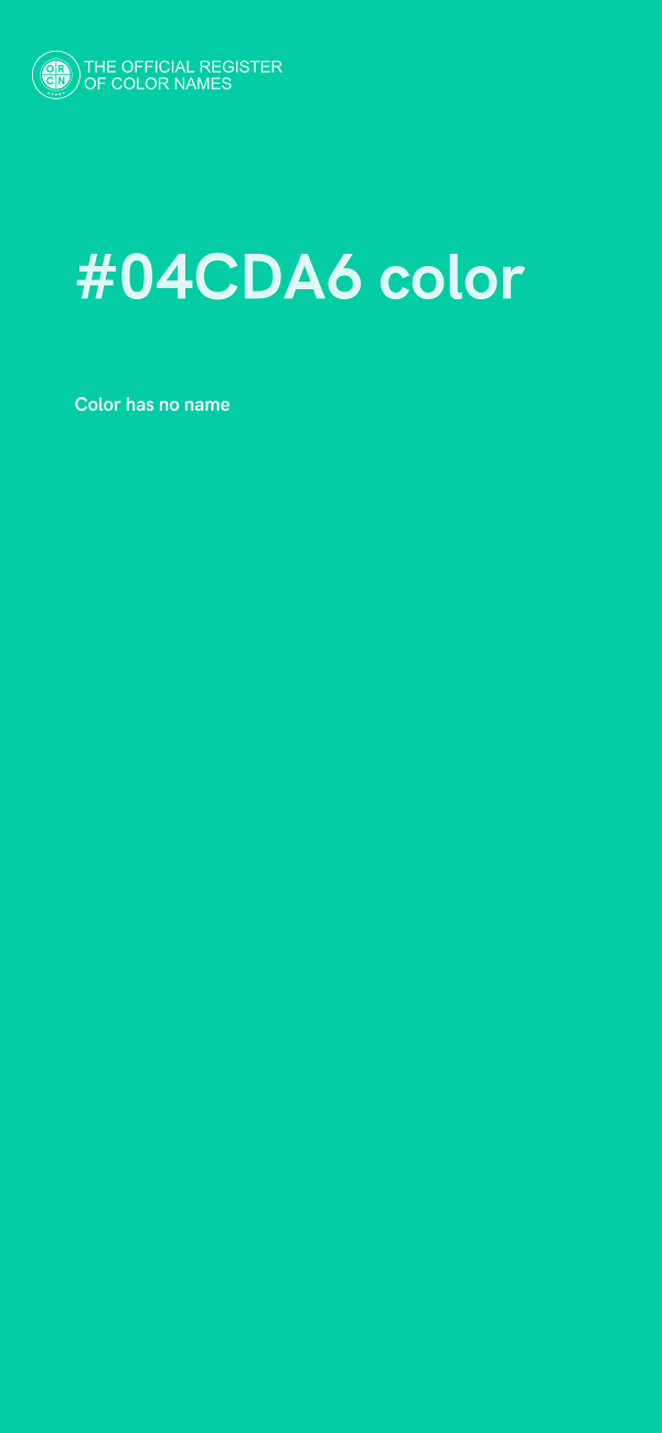 #04CDA6 color image