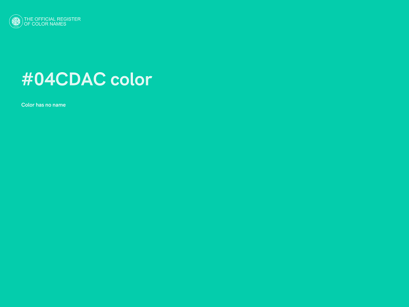 #04CDAC color image