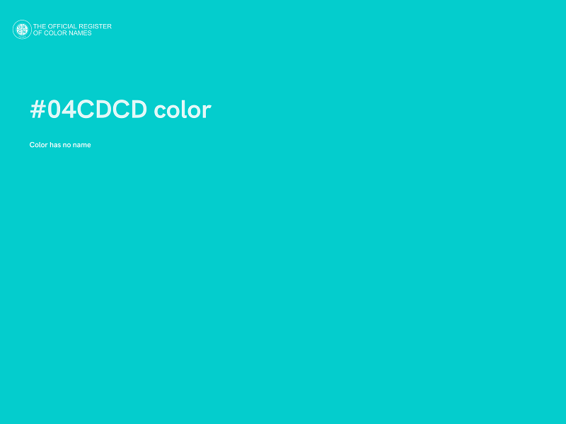 #04CDCD color image