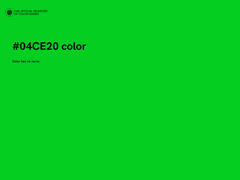 #04CE20 color image
