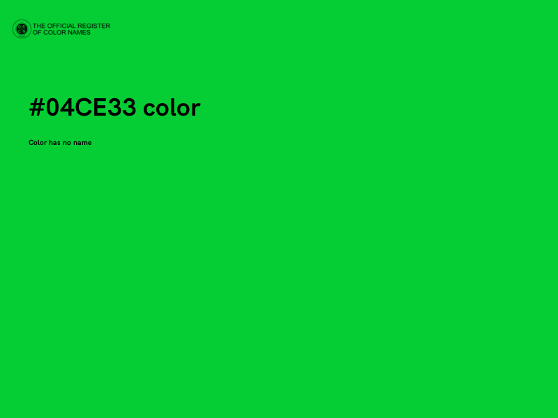 #04CE33 color image