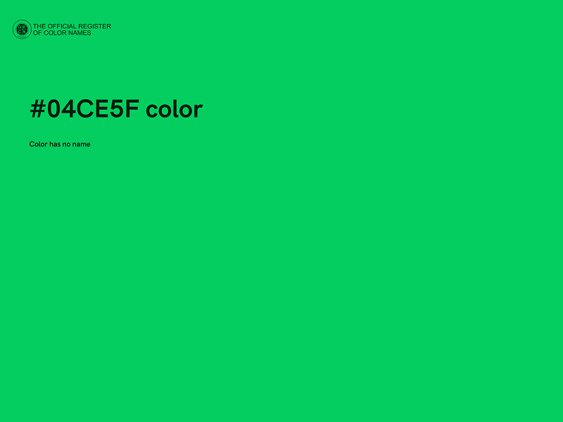 #04CE5F color image