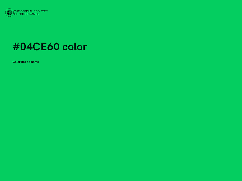 #04CE60 color image