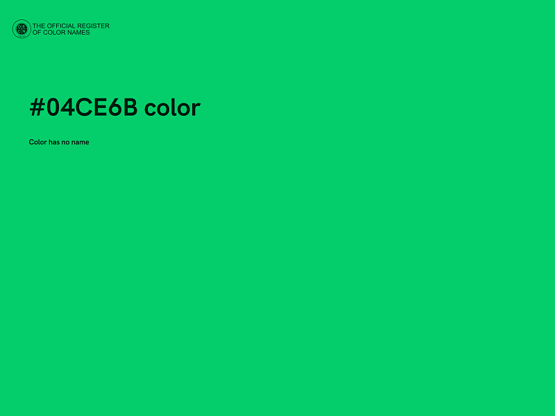 #04CE6B color image