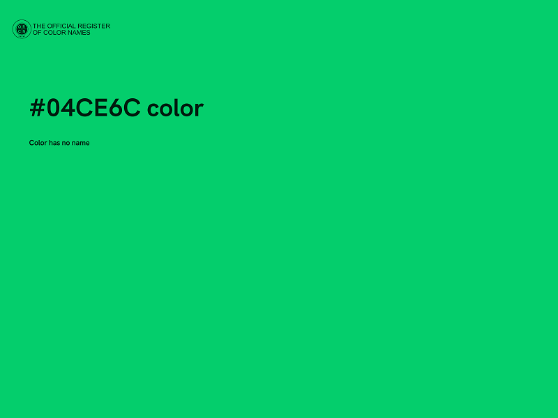 #04CE6C color image