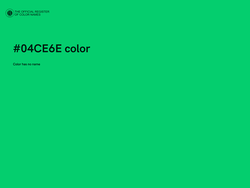 #04CE6E color image