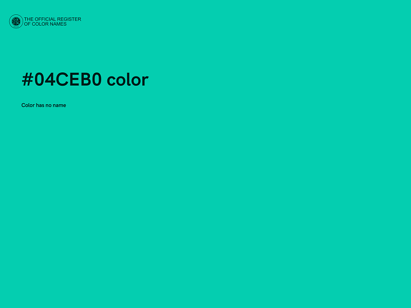 #04CEB0 color image