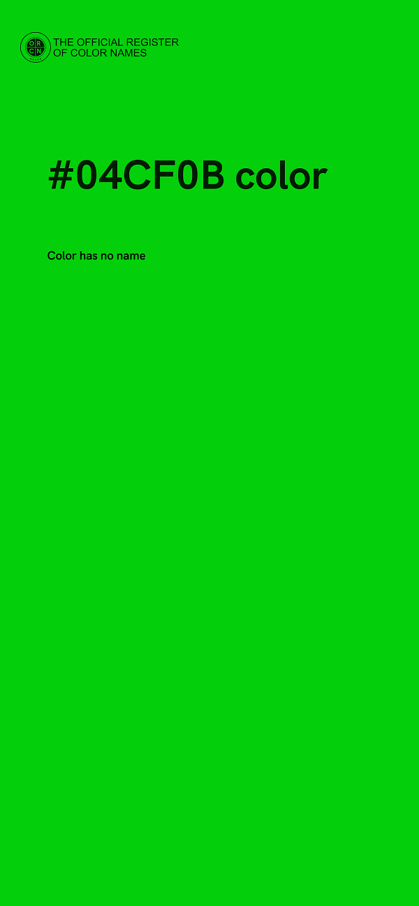 #04CF0B color image