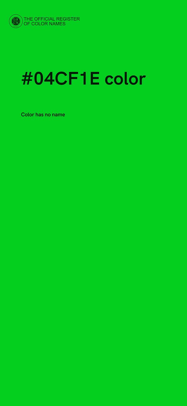 #04CF1E color image