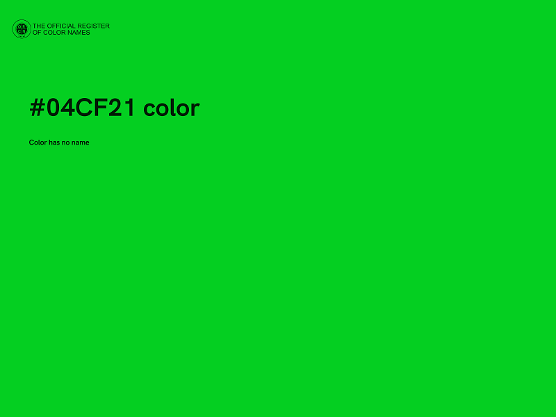 #04CF21 color image