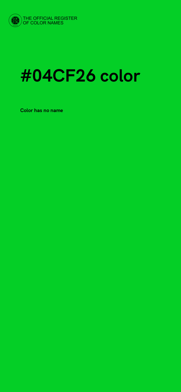 #04CF26 color image
