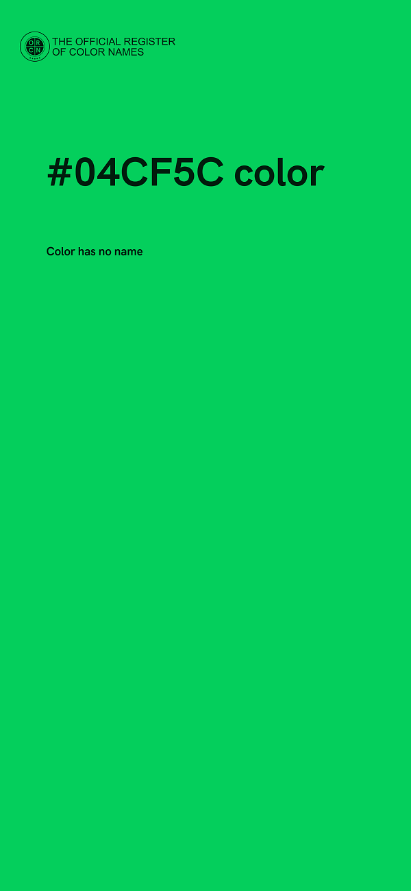 #04CF5C color image