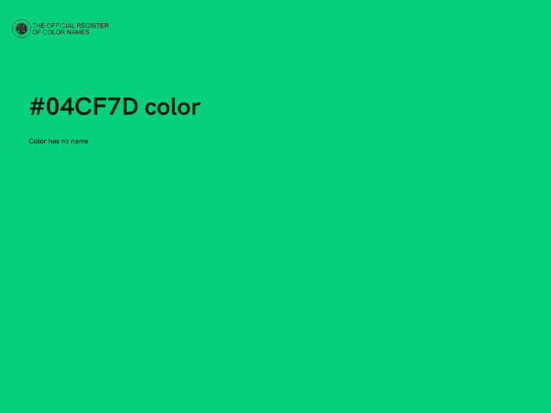 #04CF7D color image