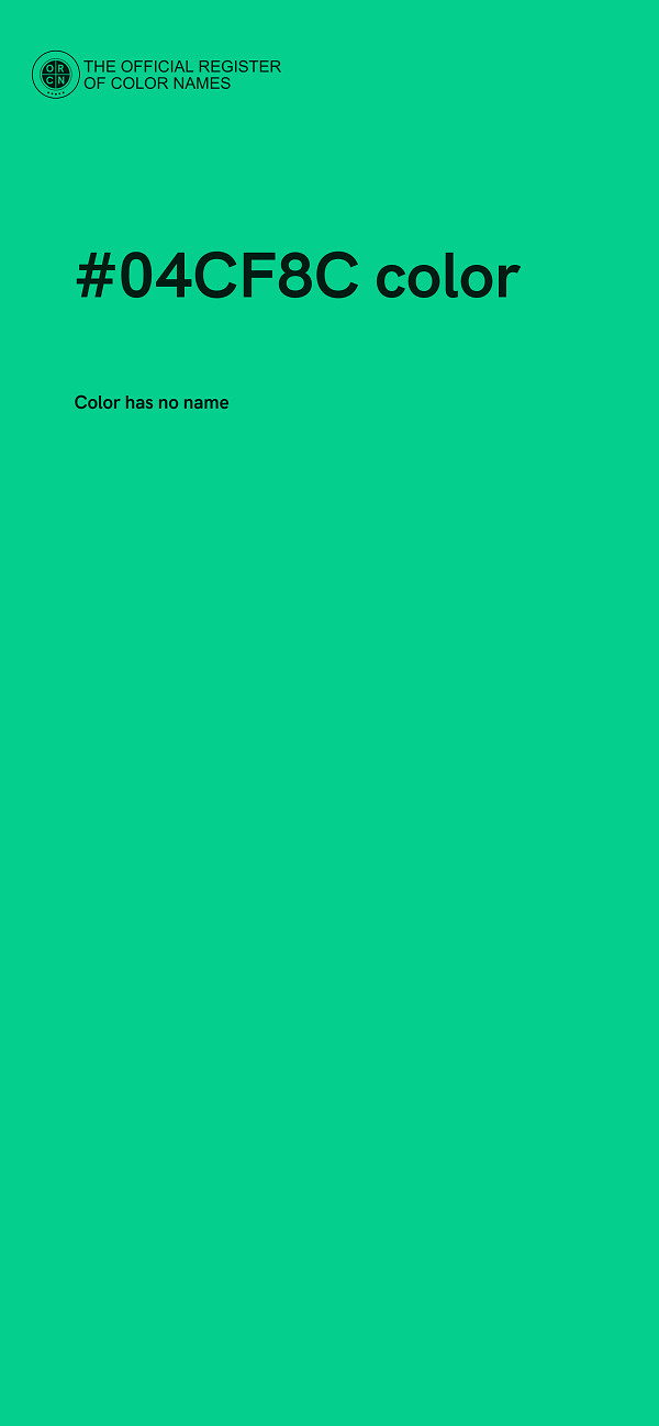 #04CF8C color image