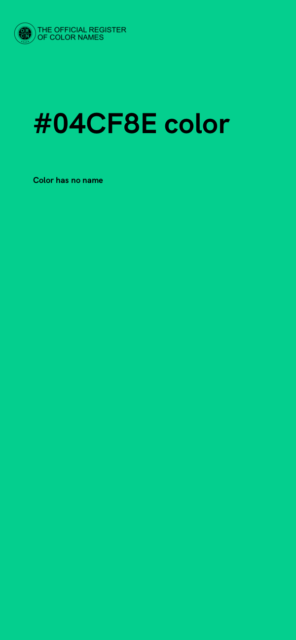 #04CF8E color image