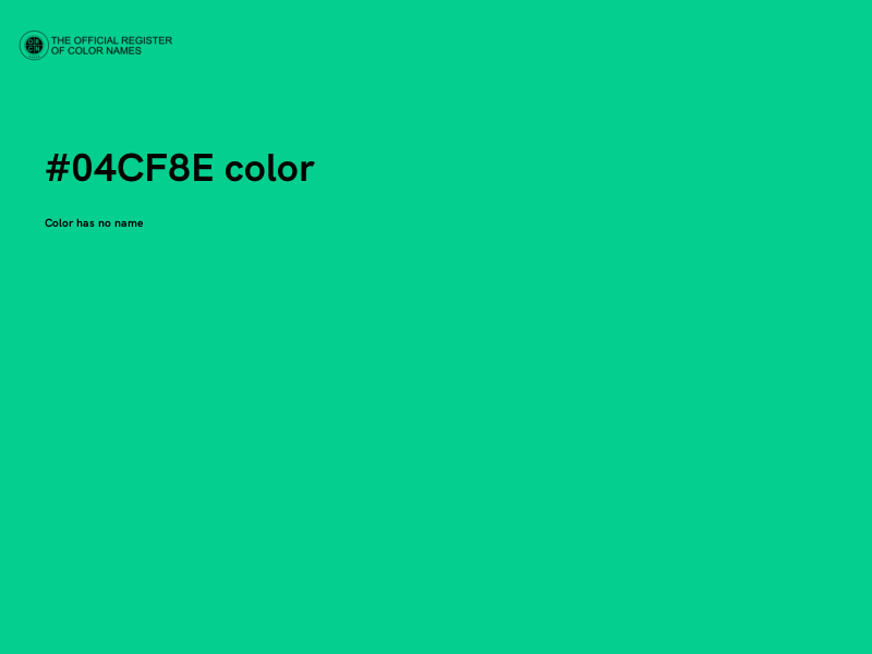 #04CF8E color image
