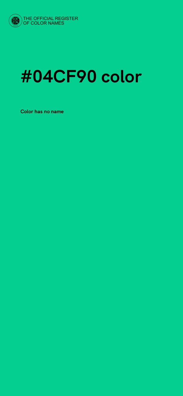 #04CF90 color image