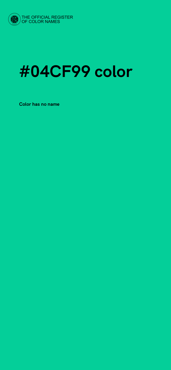 #04CF99 color image