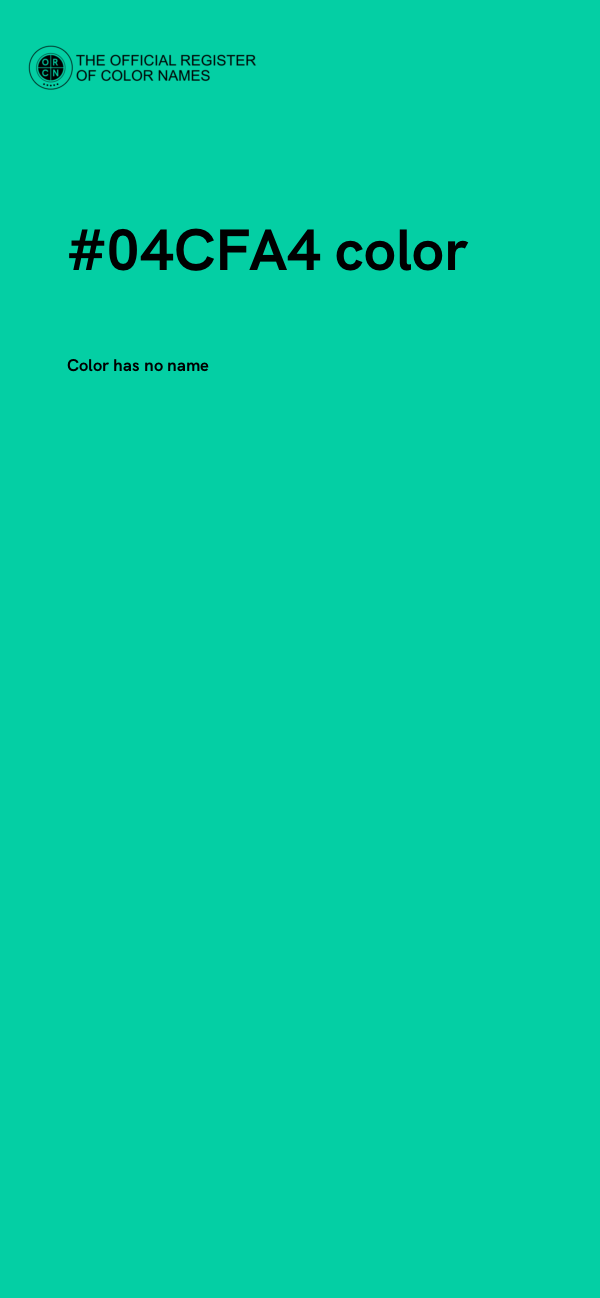 #04CFA4 color image