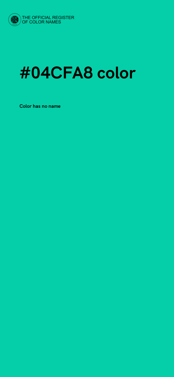 #04CFA8 color image
