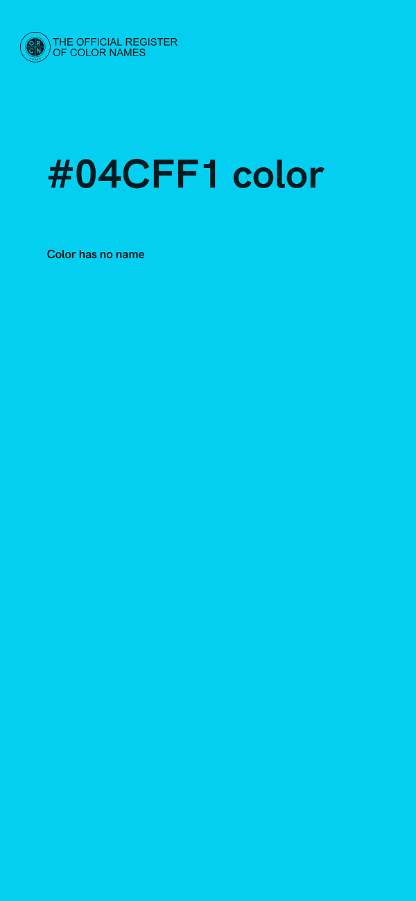 #04CFF1 color image