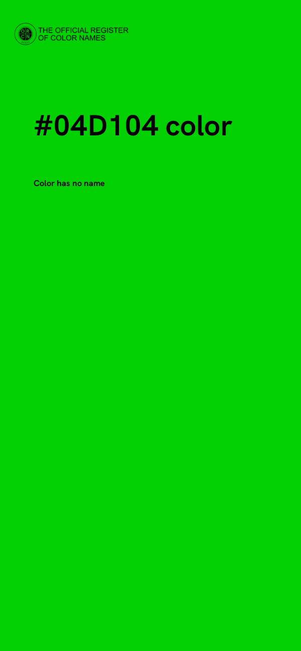 #04D104 color image