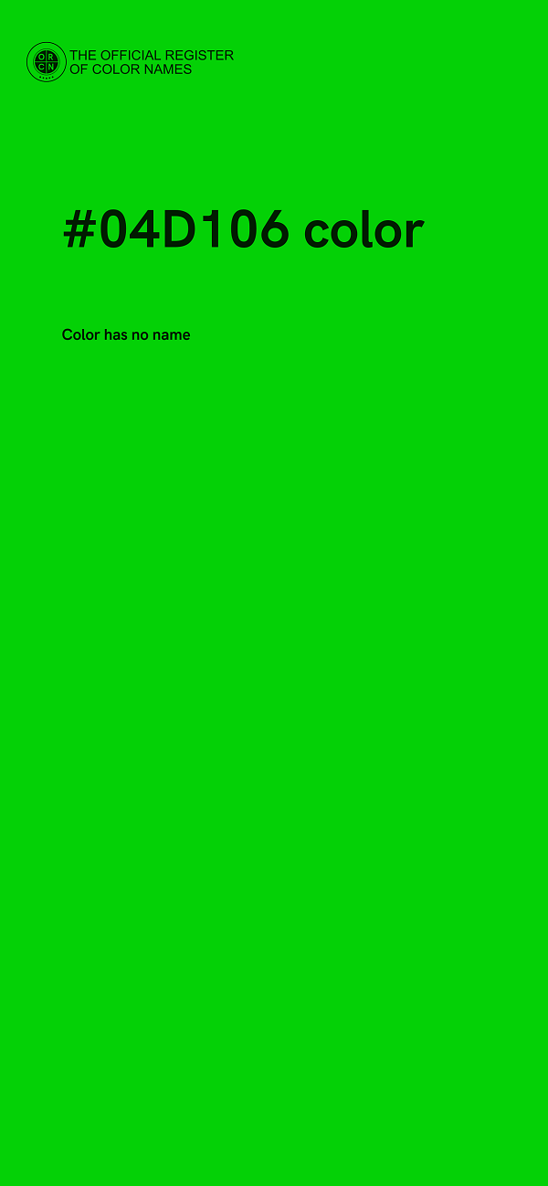 #04D106 color image