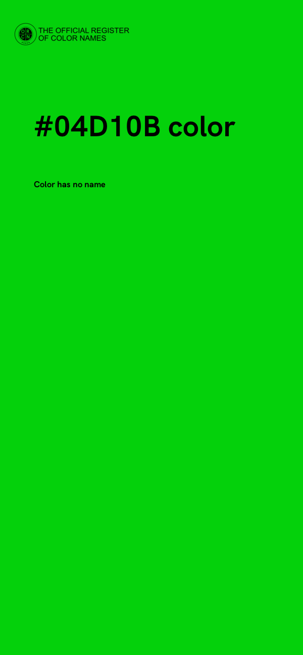 #04D10B color image