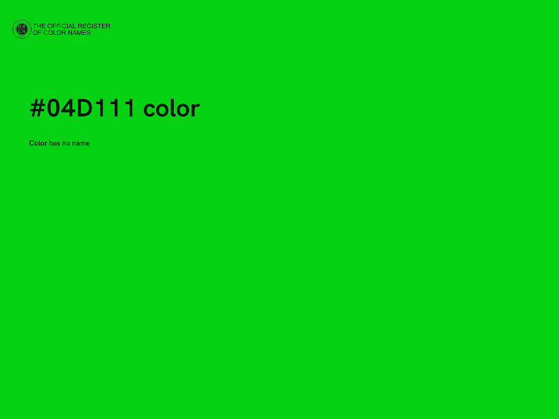 #04D111 color image