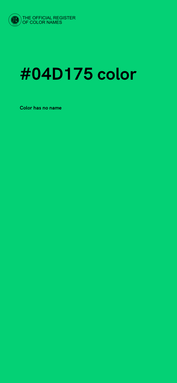 #04D175 color image