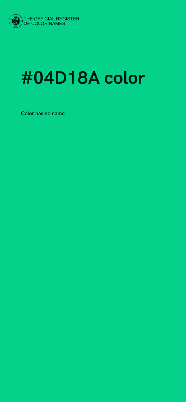 #04D18A color image