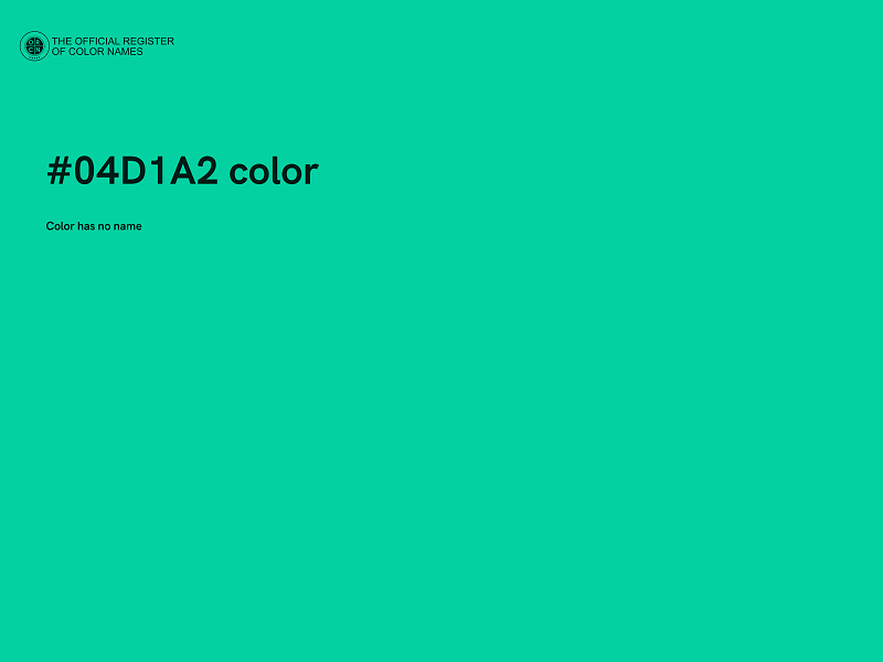 #04D1A2 color image