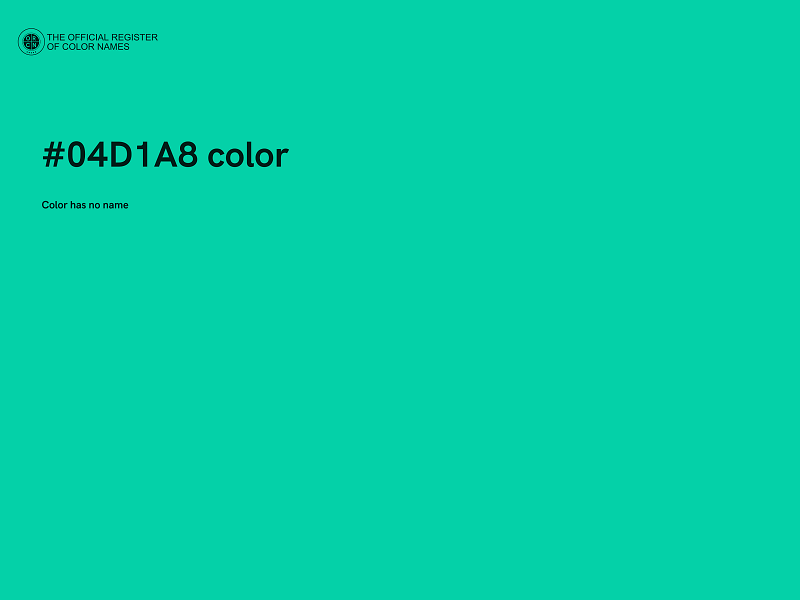 #04D1A8 color image