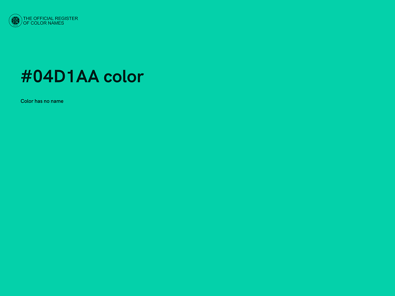 #04D1AA color image