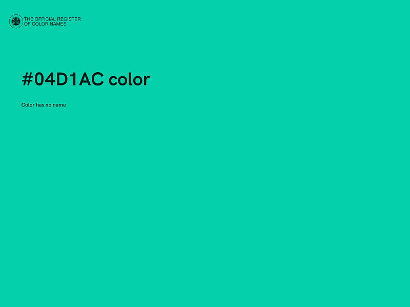 #04D1AC color image