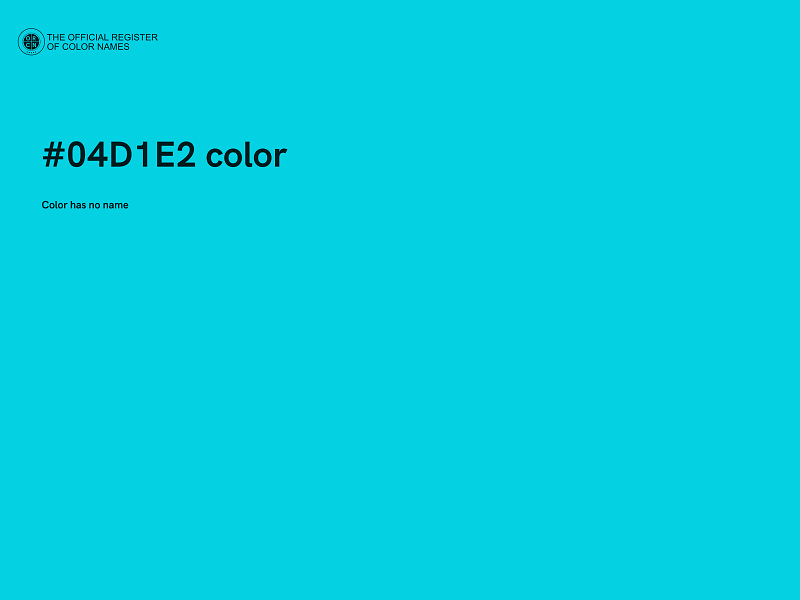#04D1E2 color image
