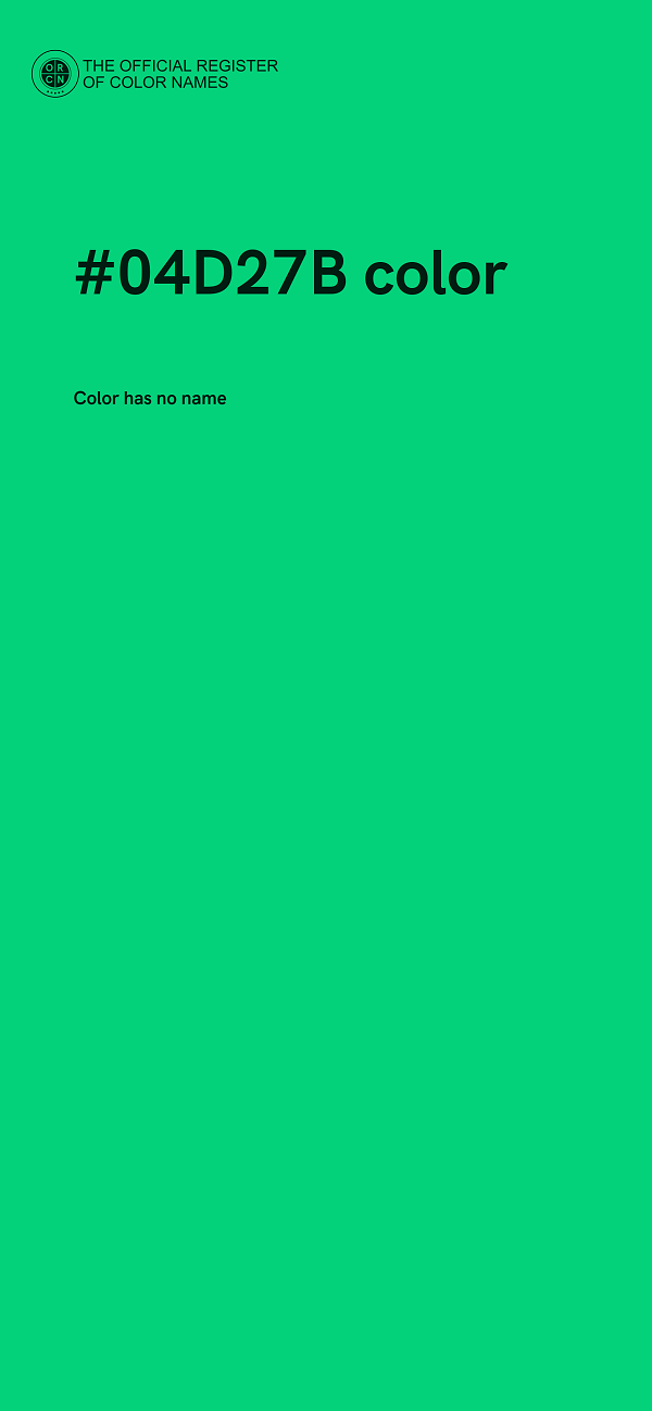 #04D27B color image