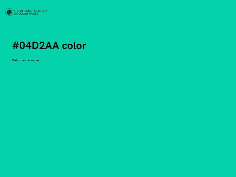 #04D2AA color image