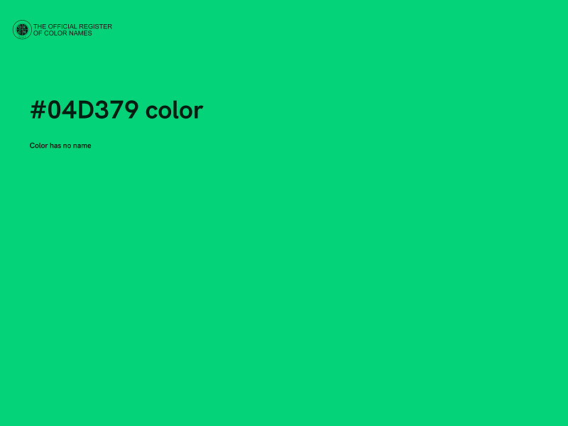 #04D379 color image
