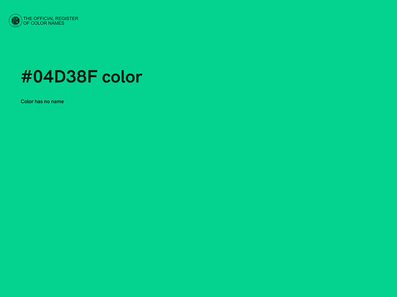 #04D38F color image