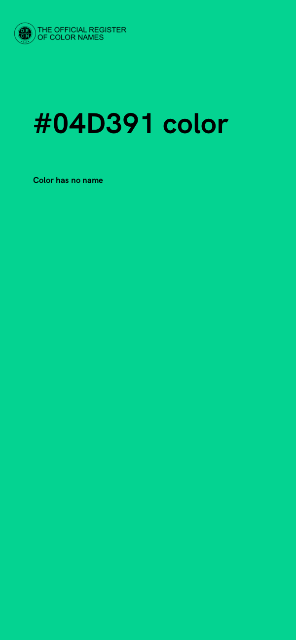 #04D391 color image