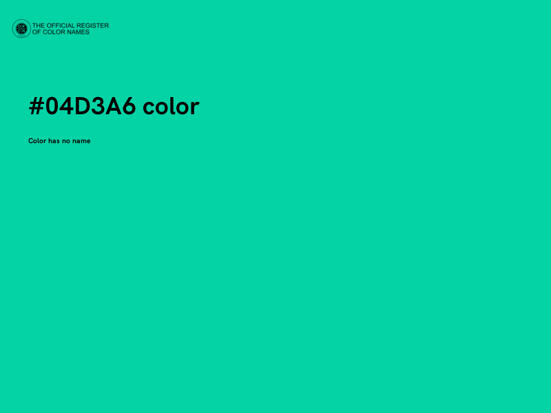 #04D3A6 color image