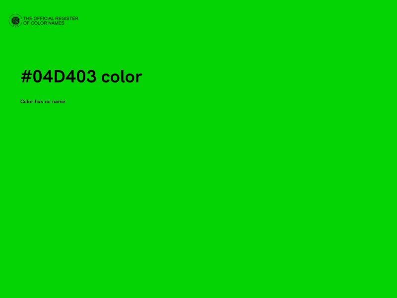 #04D403 color image