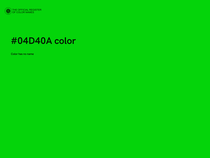 #04D40A color image