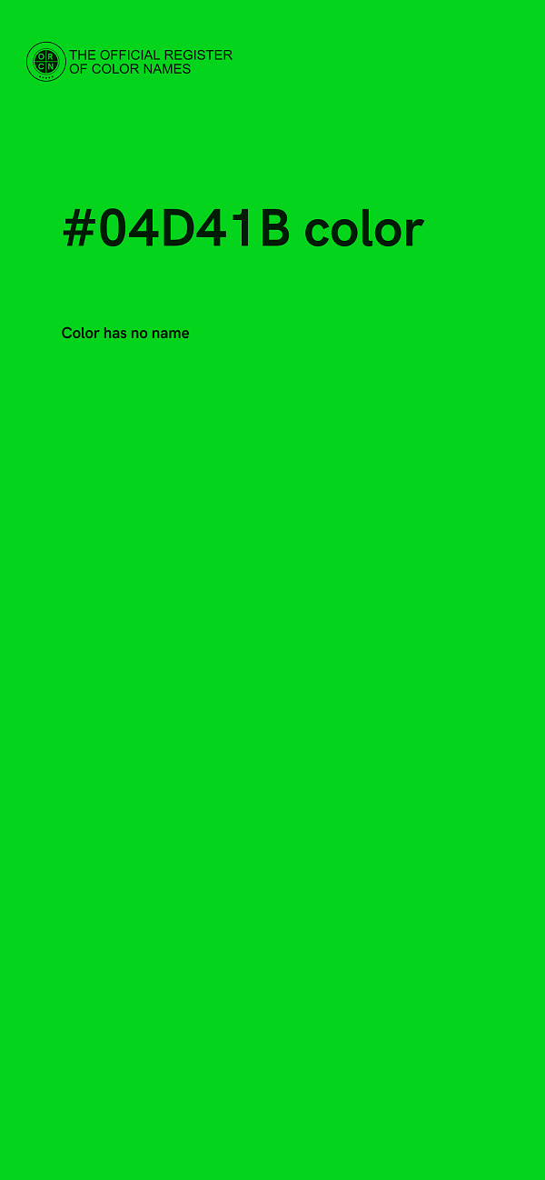 #04D41B color image