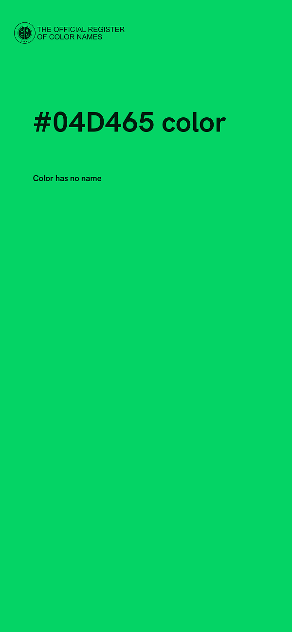 #04D465 color image