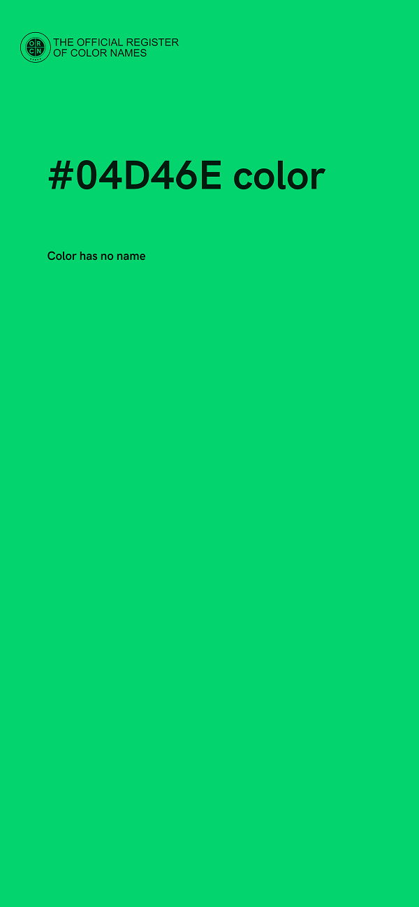 #04D46E color image
