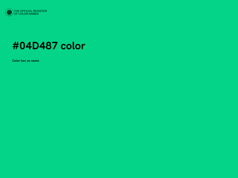 #04D487 color image