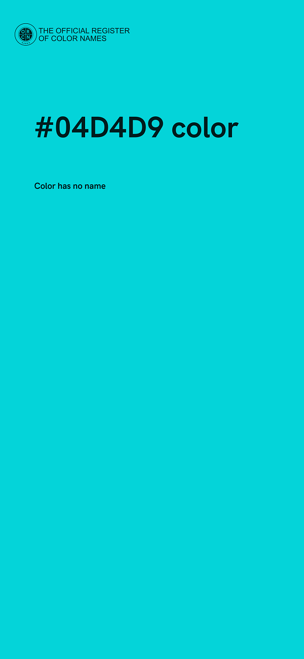 #04D4D9 color image